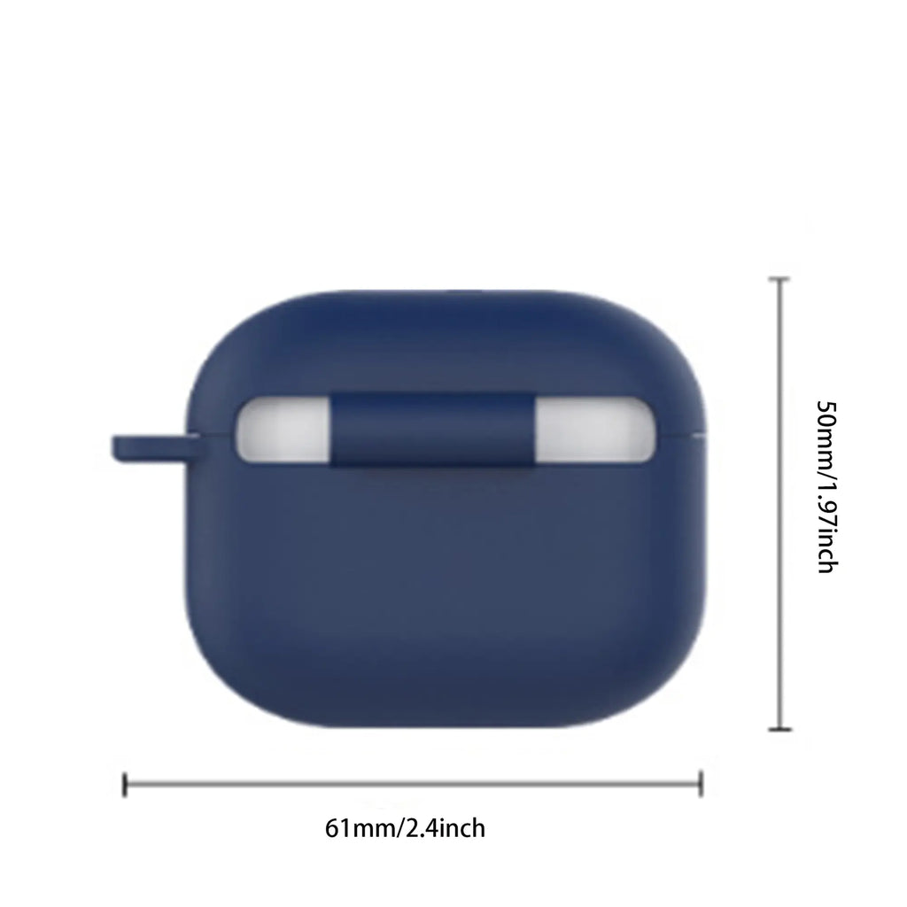 Premium Silicone Earphone Case with Carabiner - Shockproof Protective Cover for AirPods Pro 2 with Visible LED Charging Indicator - Ideal Earbud Protector for Men and Women