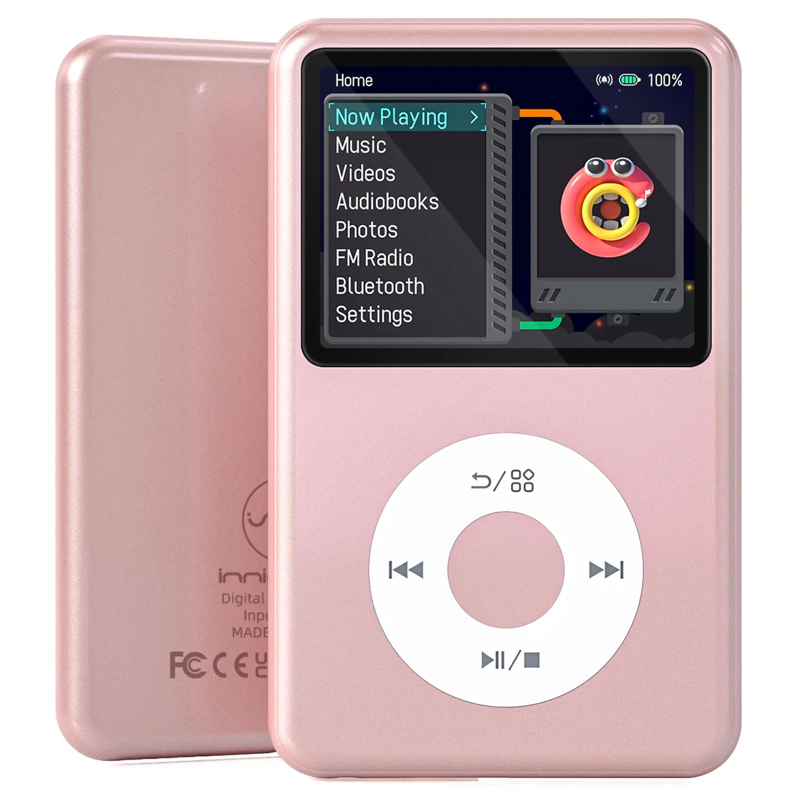 Innioasis Y1 Retro MP3 Player with Bluetooth, Back to the 2000S Digital Music & Video Player, 2.4" Display, Hifi Sound, Portable Music Player for Everyday Listening