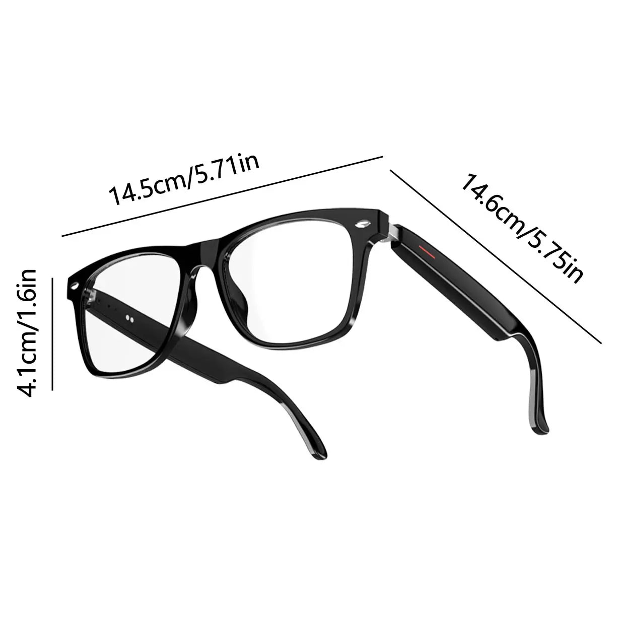 E13 Smart Glasses | Surround Stereo Hi-Fi Sound, Voice Call Answer, Music Playback, Fast Bluetooth Pairing, Large Capacity Battery & Long Battery Life, Suitable for Home, Work, Commute, Travel & Outdoor Sports