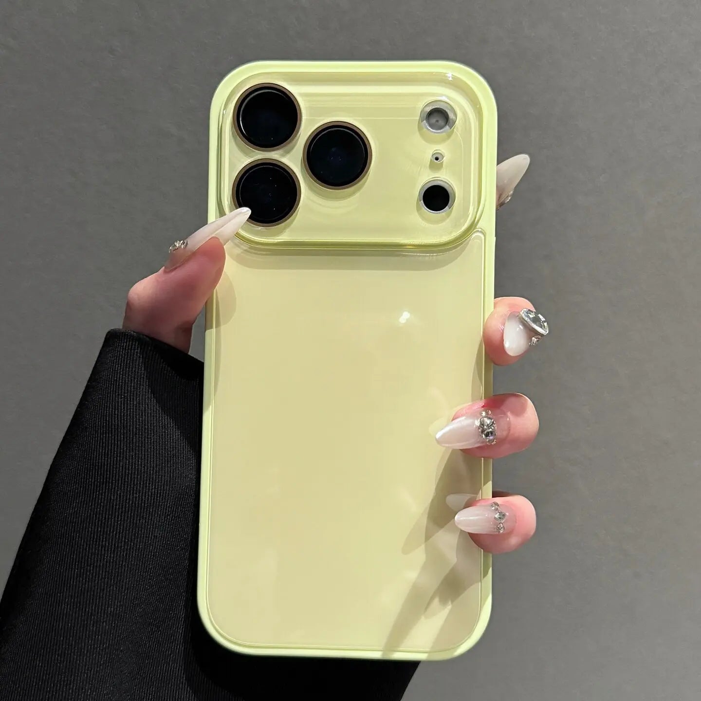 Candy Macaron Crystal Clear Iphone Case, Skin-Feel Soft TPU Bumper & Hard PC Back, Full Lens Protection, Cute Minimalist Pink & White, Compatible with Iphone 17/16/15/14/13 Pro Max Plus