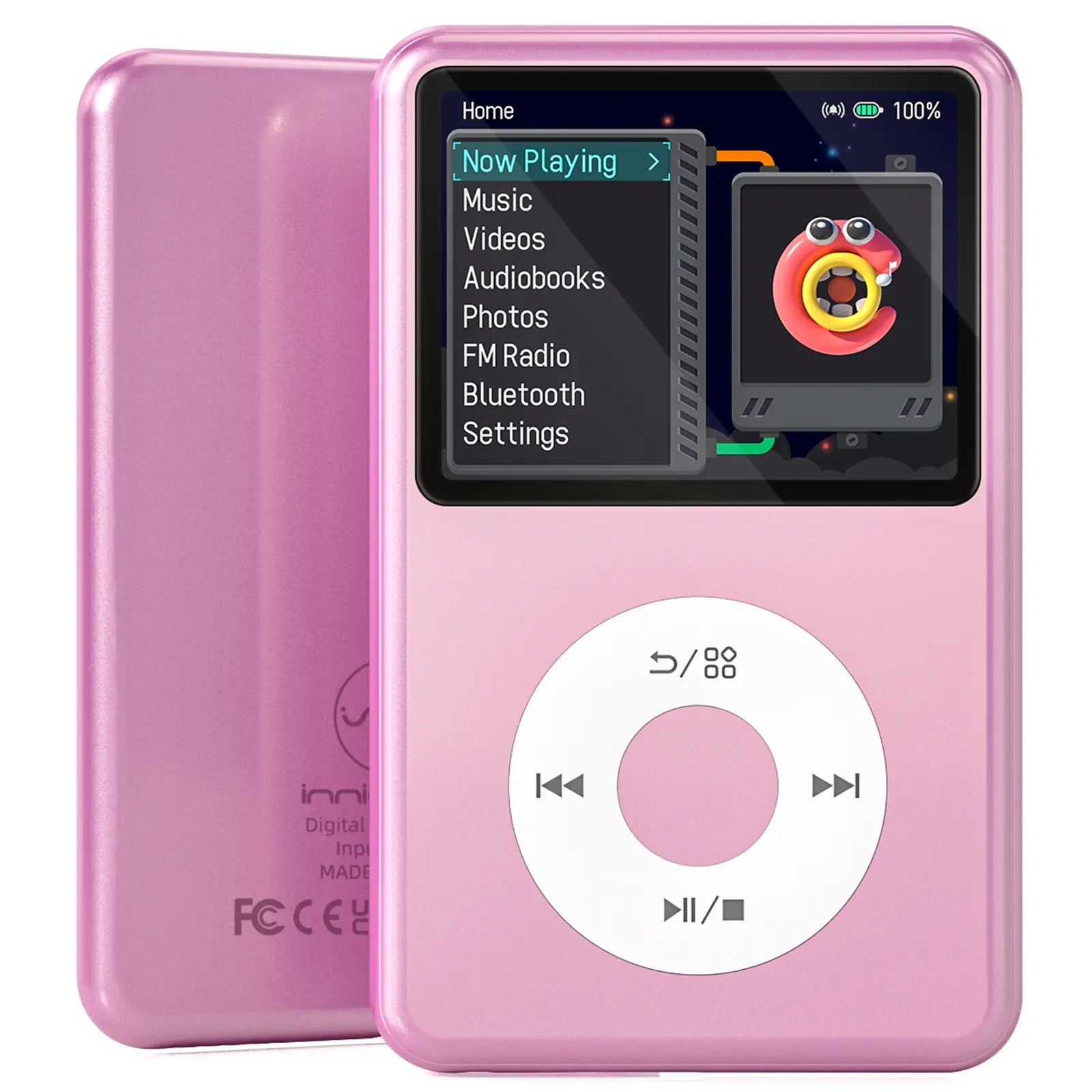 Innioasis Y1 Retro MP3 Player with Bluetooth, Back to the 2000S Digital Music & Video Player, 2.4" Display, Hifi Sound, Portable Music Player for Everyday Listening