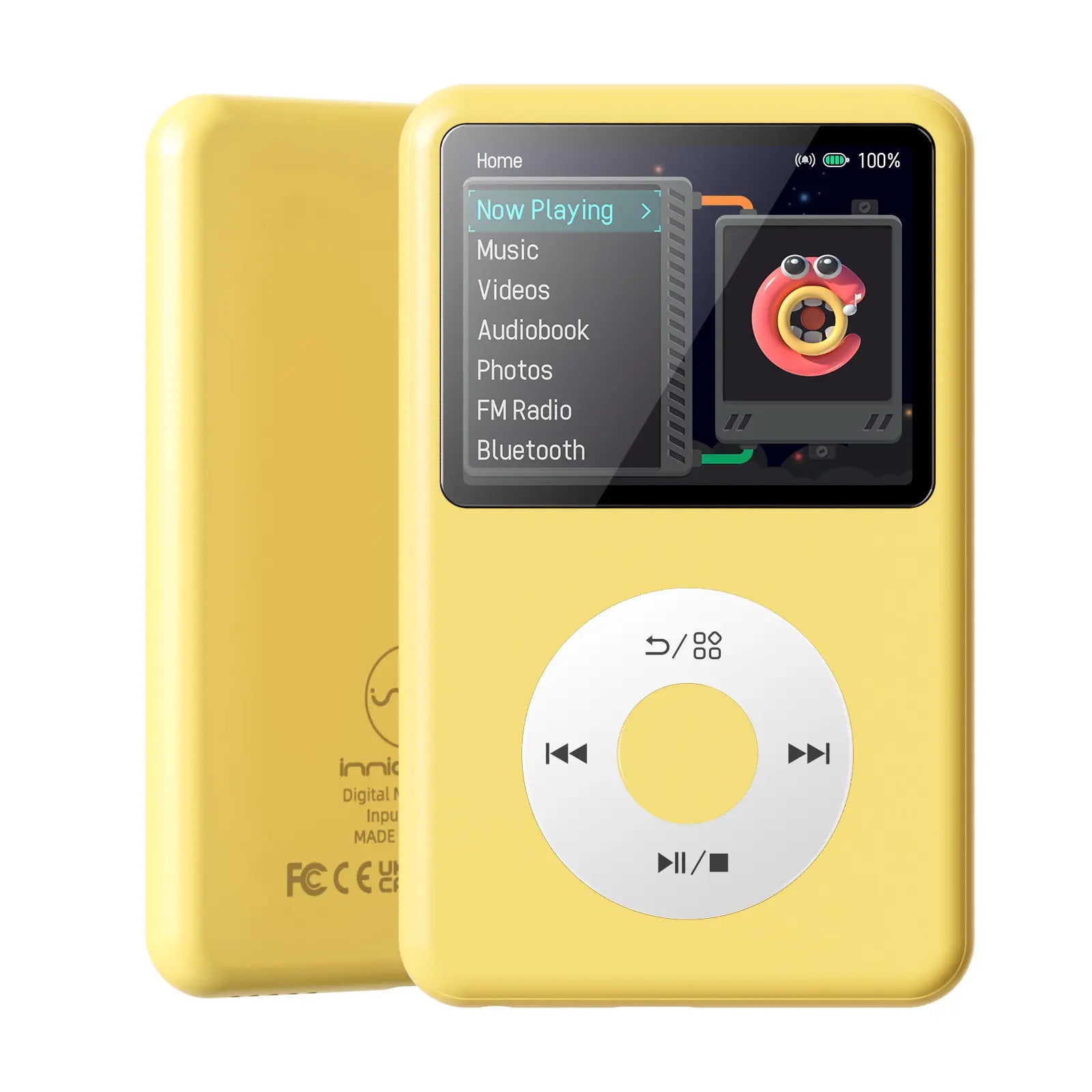 Innioasis Y1 Retro MP3 Player with Bluetooth, Back to the 2000S Digital Music & Video Player, 2.4" Display, Hifi Sound, Portable Music Player for Everyday Listening