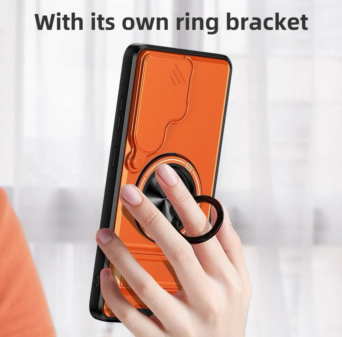 Rotating Ring Phone Case, Compatible with Samsung 26/25/24/23/22/21 Ultra, High-End Design, Practical Stand Case, TPU+PC Armor Shell, with Camera Protector, Unisex, Military-Grade Protective Case