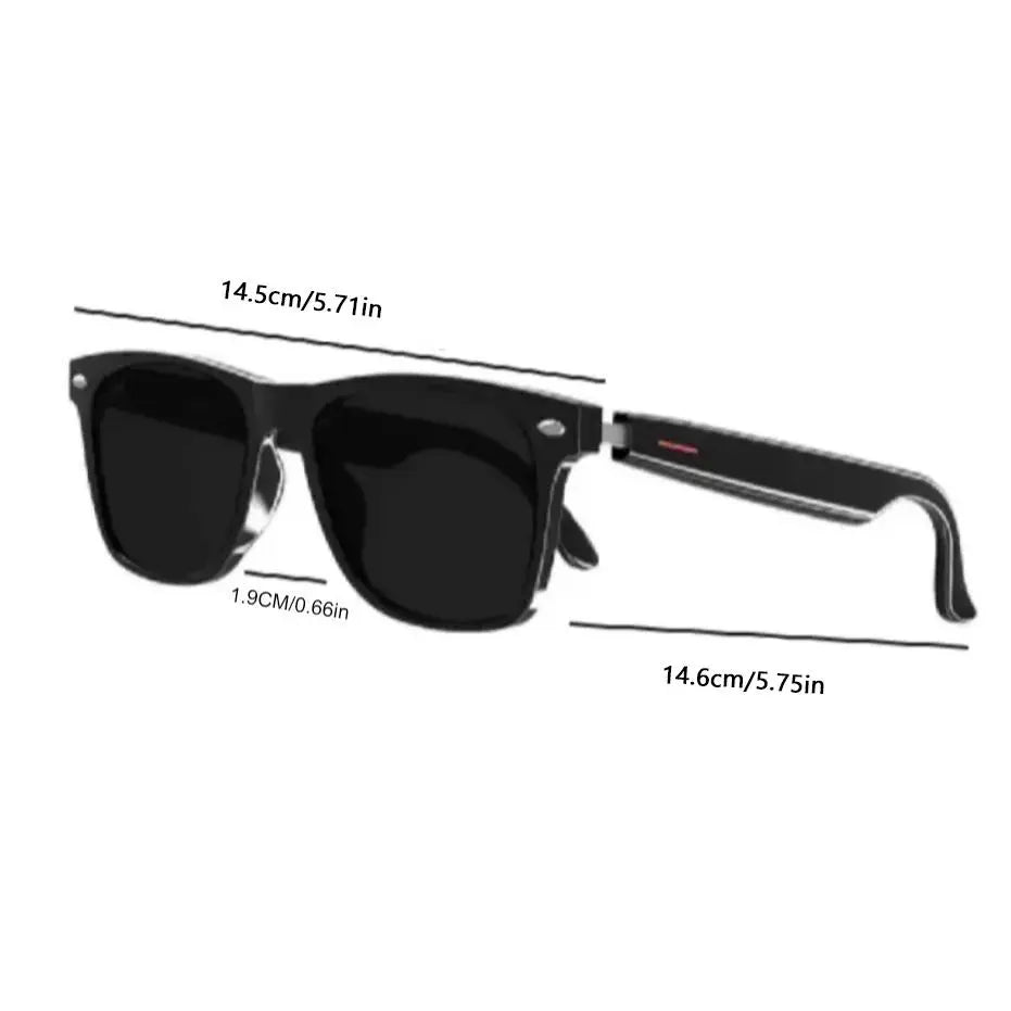 E13 Smart Glasses | Surround Stereo Hi-Fi Sound, Voice Call Answer, Music Playback, Fast Bluetooth Pairing, Large Capacity Battery & Long Battery Life, Suitable for Home, Work, Commute, Travel & Outdoor Sports