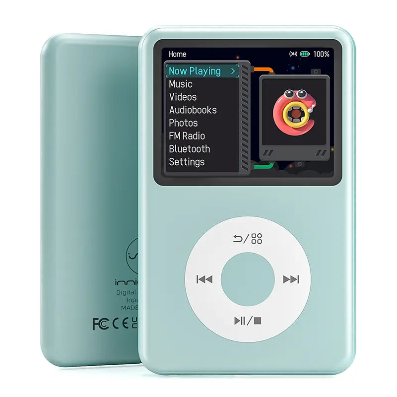 Innioasis Y1 Retro MP3 Player with Bluetooth, Back to the 2000S Digital Music & Video Player, 2.4" Display, Hifi Sound, Portable Music Player for Everyday Listening