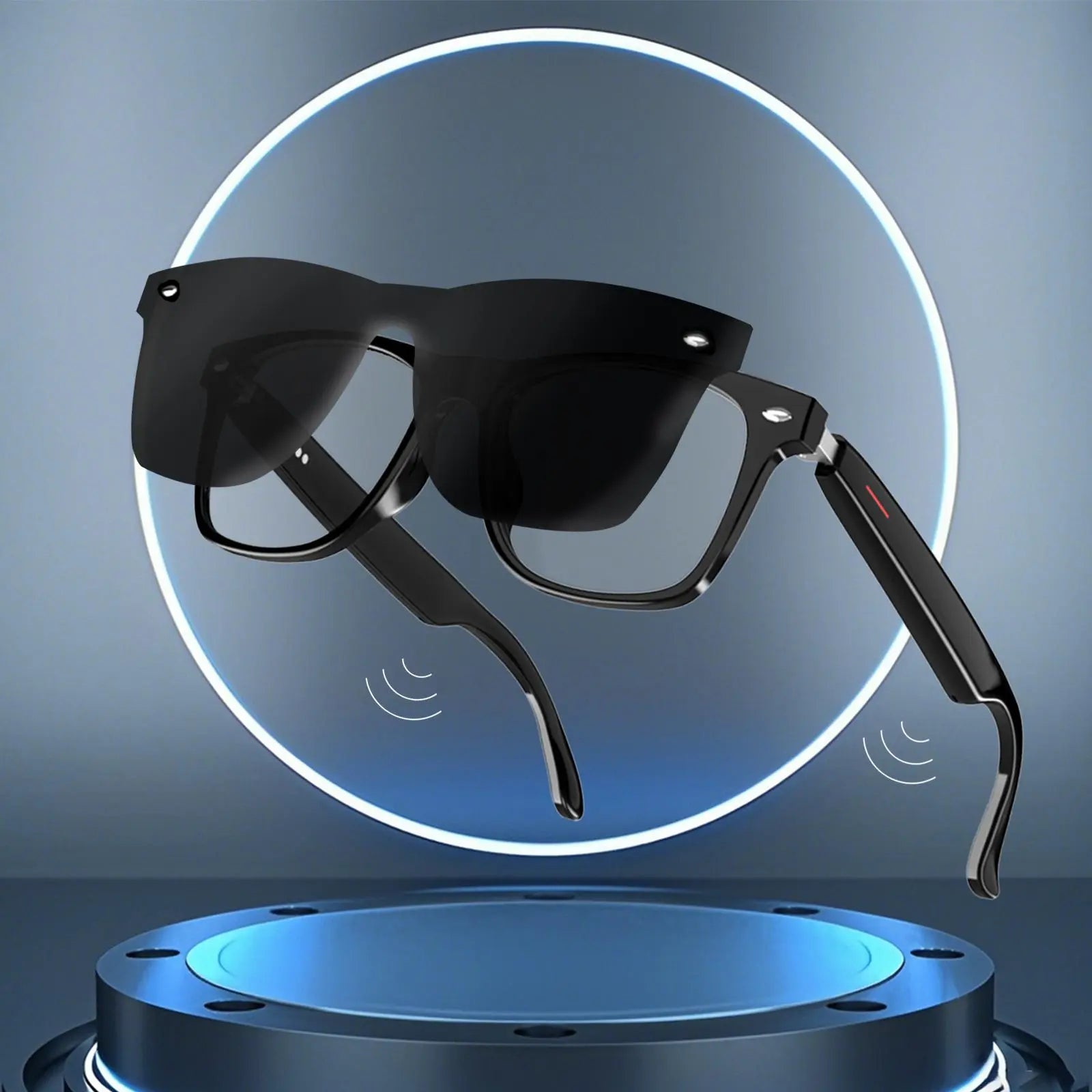 E13 Smart Glasses | Surround Stereo Hi-Fi Sound, Voice Call Answer, Music Playback, Fast Bluetooth Pairing, Large Capacity Battery & Long Battery Life, Suitable for Home, Work, Commute, Travel & Outdoor Sports